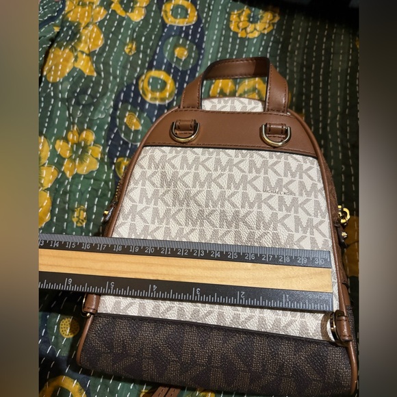 Michael Kors small Brown and Tan Women's Backpack - Picture 3 of 10